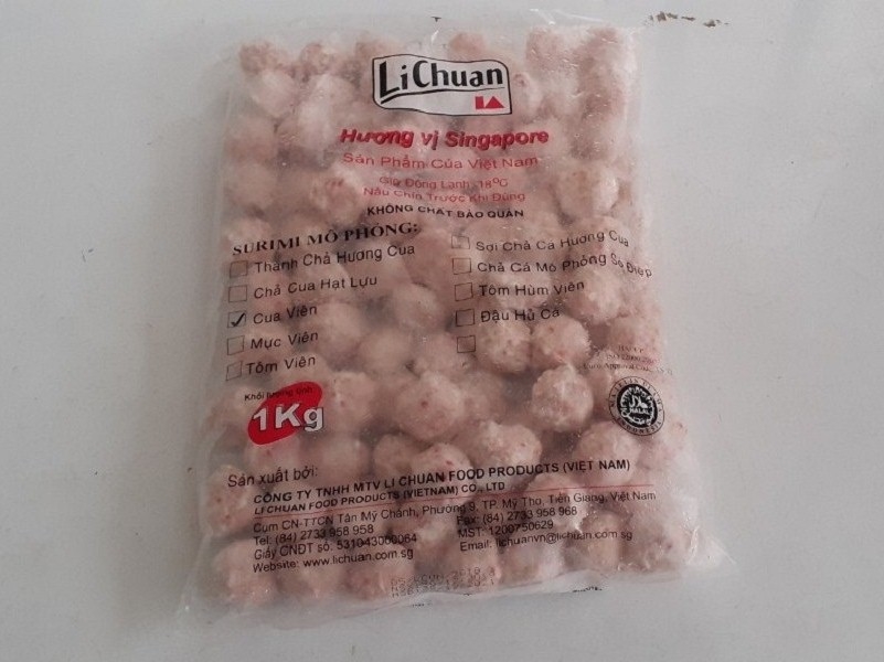 Cua Viên Lichuan Nhập Khẩu 